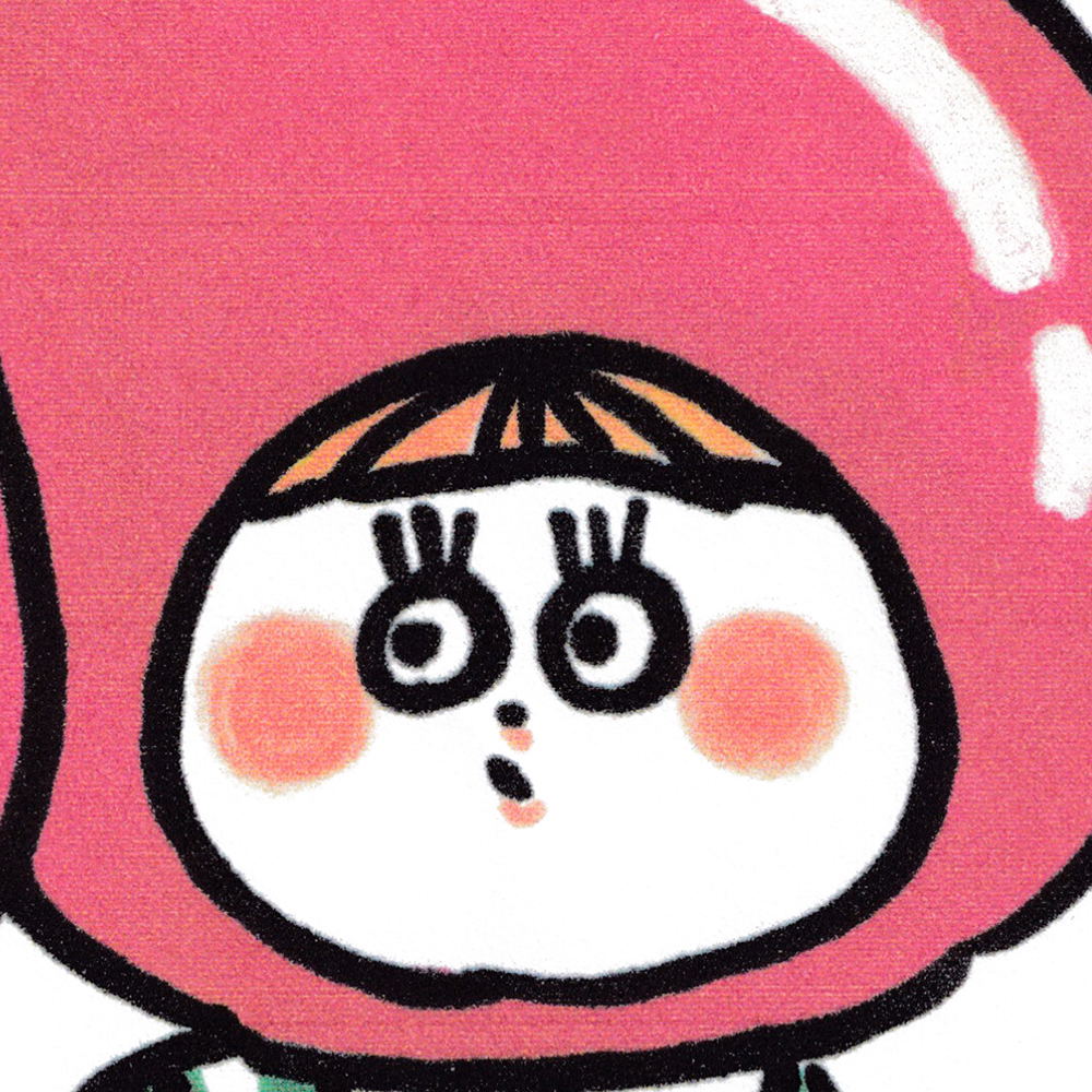 Cherry liquor Girl wearing a cherry hood (face enlargement)