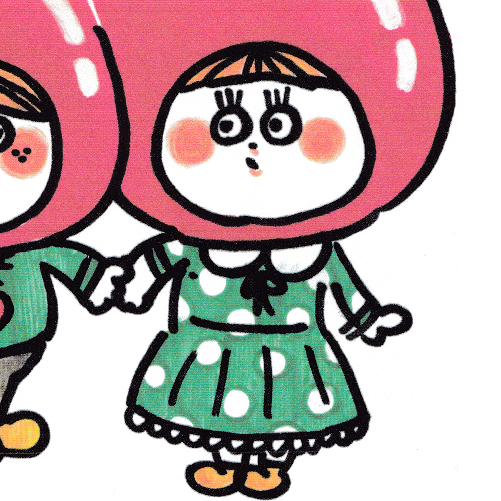 Cherry liquor Girl wearing a cherry hood (whole body)